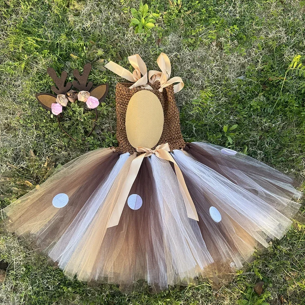 Deer Tutu Dress Girl Christmas - Baby Clothing Dresser review and price
