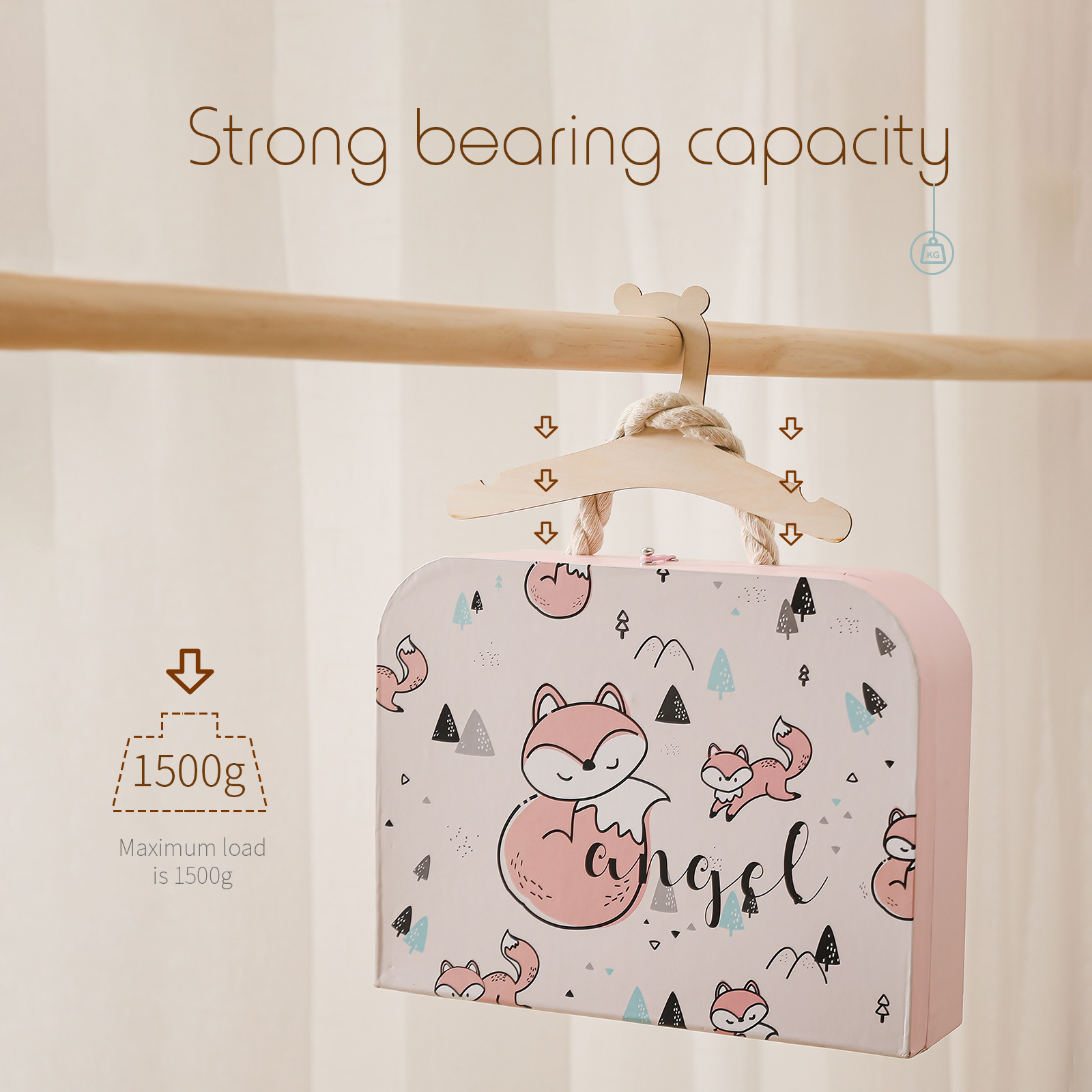 5/10pcs Wooden Baby Hangers Ki - Baby Clothing Hanging Rack review and price