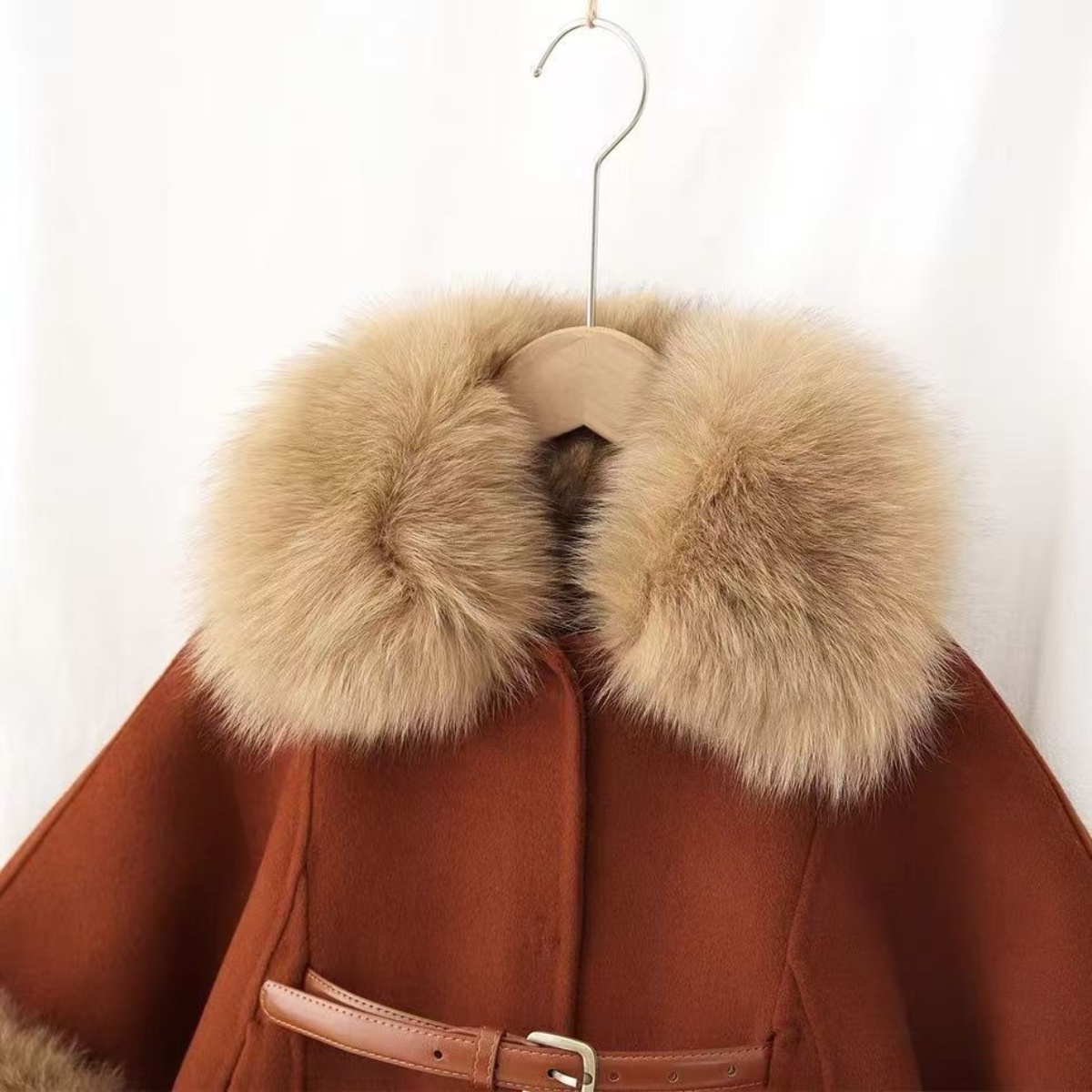 Girls' Double-sided Wool Coat  - Baby Clothing High End review and price