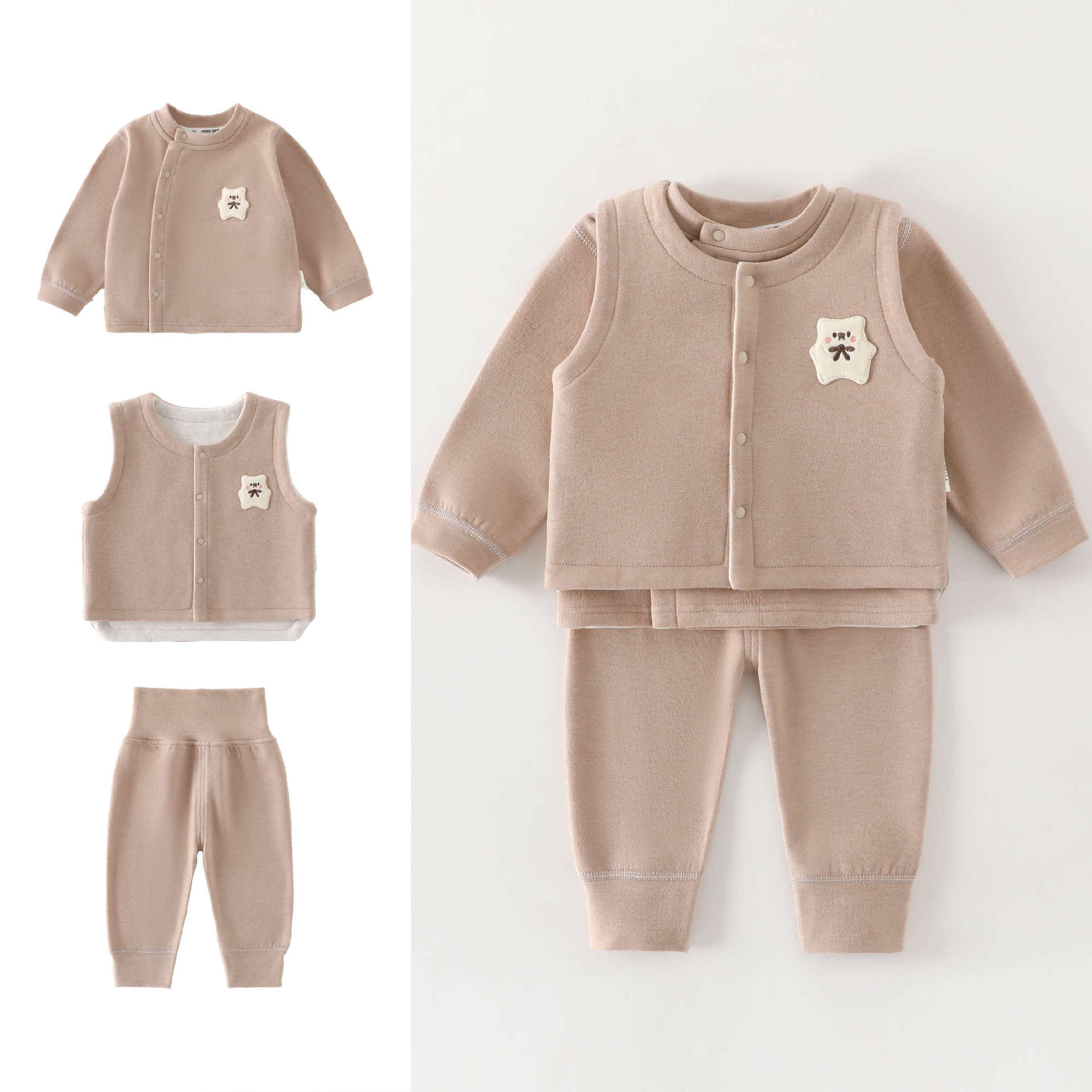 0-4 Year Old Baby Vest+long Sl - Baby Clothing High Quality review and price